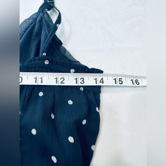 Hollister Blue Polka Dot Midi Dress Womens Size Medium - Picture 5 of 7